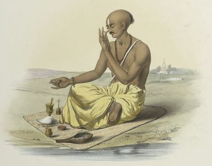 File:Brahmin practising Recaka in Pranayama.jpg