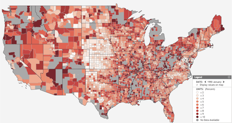 File:Unemployment rate map of the united states.gif