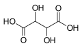 Tartaric acid structure
