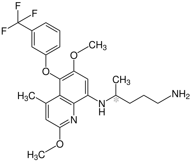 File:(RS)-Tafenoquin Structural Formula V1.svg