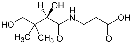 File:(R)-Pantothenic acid Formula V.1.svg