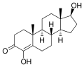 Chemical structure of 4-Hydroxytestosterone