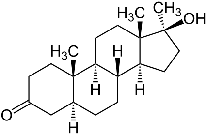 File:Mestanolone Structural Formula V2.svg