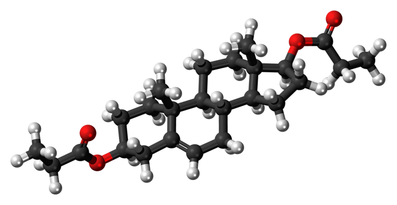 File:Androstenediol dipropionate molecule ball.png