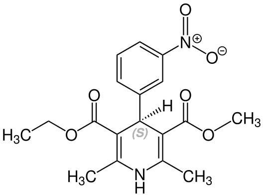 File:(S)-Nitrendipin Structural Formula V1.svg