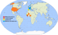 Map showing the ongoing Ebola outbreak