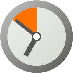 File:Pictogram voting wait orange.svg