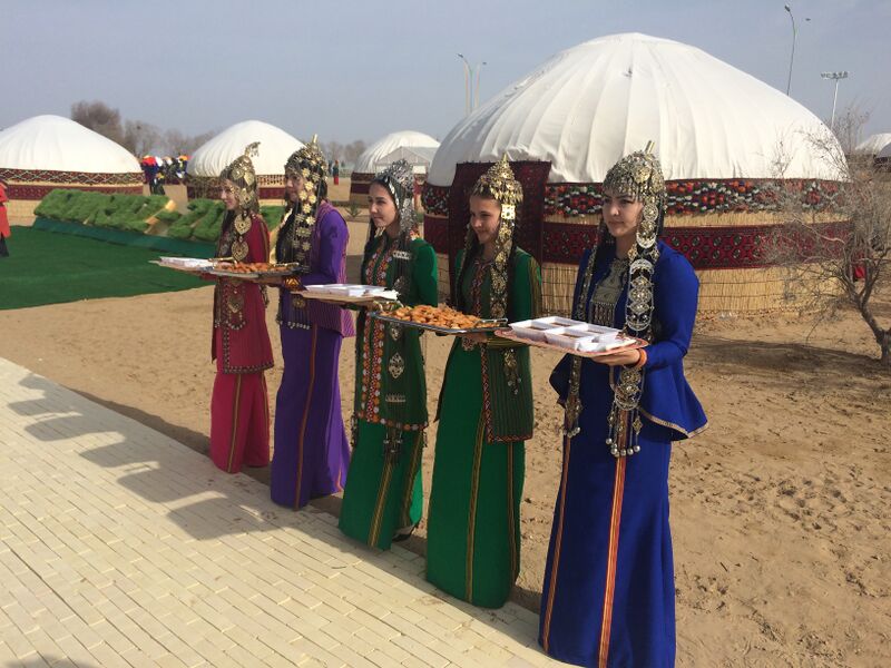 File:Turkmen-girls-greeting-guests.jpg
