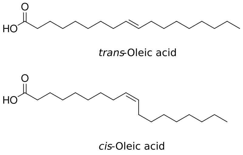 File:Isomers of oleic acid labeled.svg