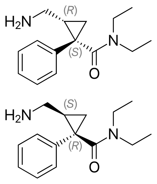 File:Milnacipran structure.svg