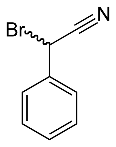 File:2-bromo-2-phenylacetonitrile-2D-skeletal.png