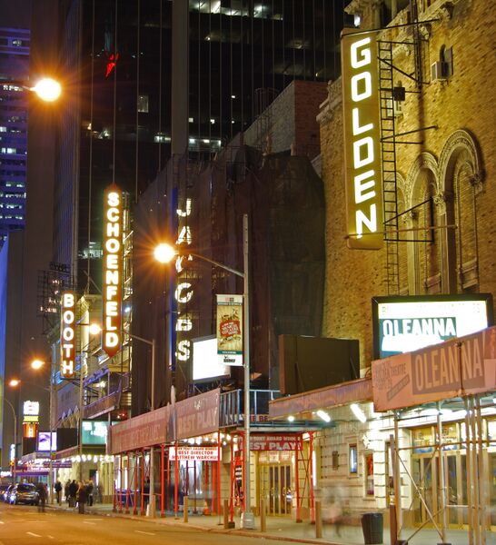 File:Broadway Theaters 45th Street Night.jpg