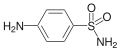 Skeletal structure of Sulfanilamide