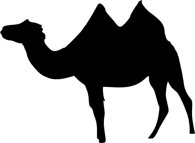 File:Camelus bactrianus-sil.svg