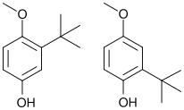 File:2-tert-Butyl-4-hydroxyanisole and 3-tert-butyl-4-hydroxyanisole 2D.svg