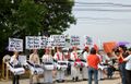 Filipinos protest against the Bishops that allegedly accepted money and luxury cars from former president Macapagal-Arroyo in exchange for support