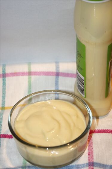 File:Heinz Salad Cream with bottle.JPG