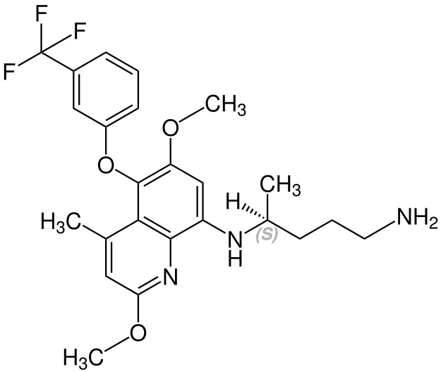 File:(S)-Tafenoquin Structural Formula V1.svg