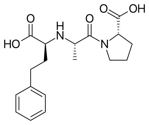 File:Enalaprilat structure.svg