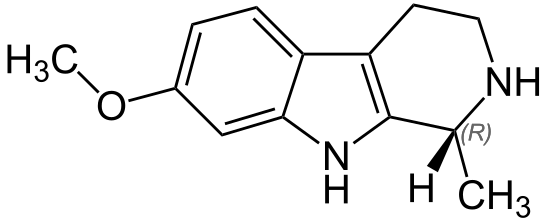 File:(R)-Tetrahydroharmine Structural Formula V.1.svg
