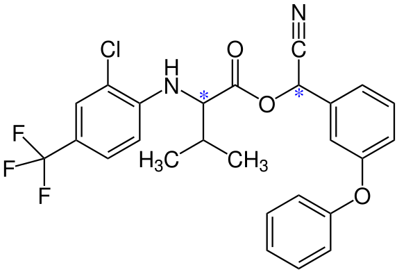 File:Fluvalinat Structural Formula V3.svg