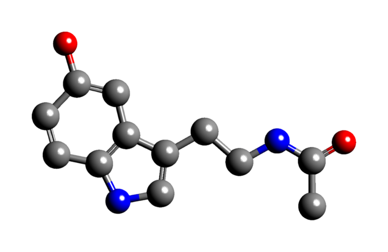 File:N-Acetylserotonin-3D-sticks.png