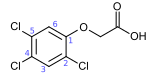File:2,4,5-Trichlorophenoxyacetic acid structure numbered.svg
