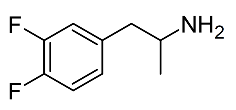 File:3,4-Difluoroamphetamine structure.png
