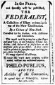 Advertisement of The Federalist