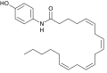 Chemical structure of AM404
