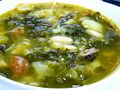 Caldo gallego, a traditional Galician soup.