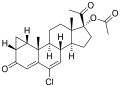Cyproterone acetate chemical structure