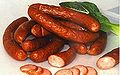 Smoked Chinese sausages (Lap Cheong) – sweet and savory cured sausages popular in Chinese cuisine.