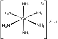 Coordinate covalent bond in CoA6Cl3 complex
