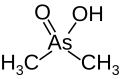 Cacodylic acid structural formula