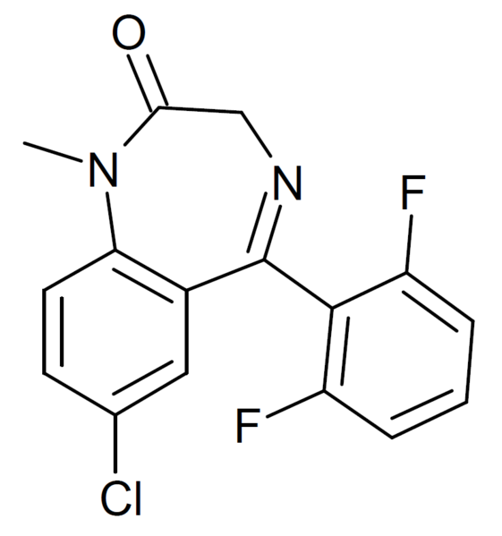 File:Difludiazepam structure.png