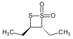 File:Trans-3,4-diethyl-1,2-dithietane 1,1-dioxide.svg