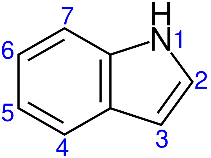 File:Indole 2D numbered.svg