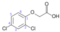 2,4-Dichlorophenoxyacetic acid structure