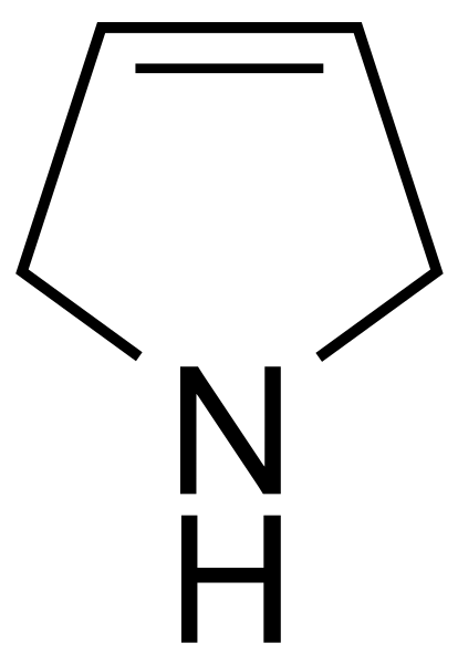 File:3-pyrroline chemical structure.svg