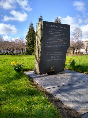 File:Thalidomide Memorial in Cardiff.jpg